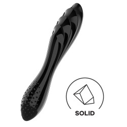 Satisfyer Gode en verre Dazzling Crystal 1 - 18 x 3.6cm Noir